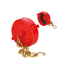 1 1/2 &#39;&#39; Red/ Chrome Platplate Cap &amp; Chain